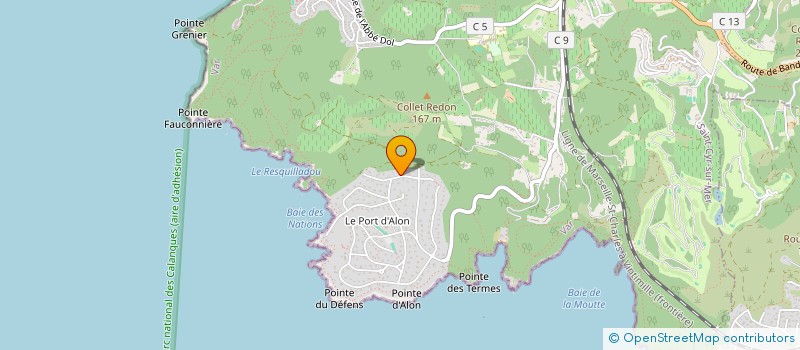 localisation de l'entreprise GFA CHAGNON à SAINT-CYR-SUR-MER