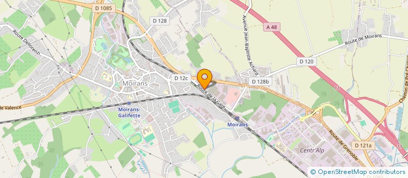 localisation de l'entreprise GFA CHAMP CHEVALIER  MOIRANS