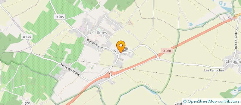 localisation de l'entreprise GFA CHAMPION  LES ULMES