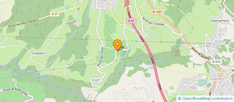 localisation de l'entreprise GFA CHAMPS DES POMMIERS  COPPONEX