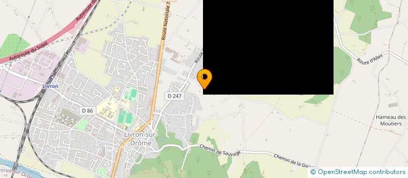 localisation de l'entreprise GFA CHANAS  LIVRON-SUR-DROME