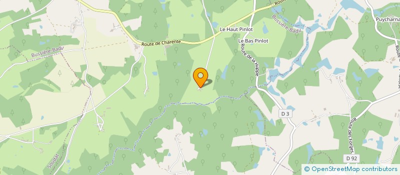 localisation de l'entreprise GFA CHANEDIERE  BUSSIERE-BADIL