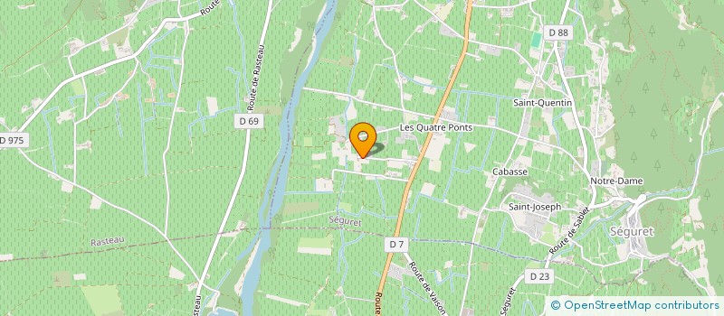 localisation de l'entreprise GFA CHANTEGRENOUILLE  SEGURET