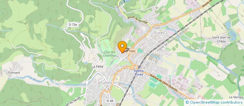 localisation de l'entreprise GFA CHAPPEY  TULLINS