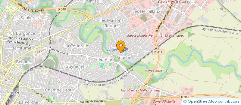 localisation de l'entreprise GFA CHARLET  NIORT