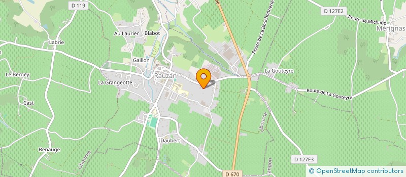 localisation de l'entreprise GFA CHARRON  RAUZAN