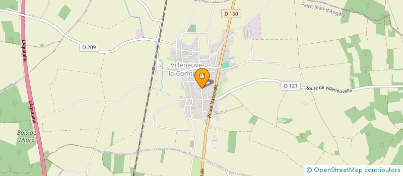 localisation de l'entreprise GFA CHARRUAU  VILLENEUVE-LA-COMTESSE