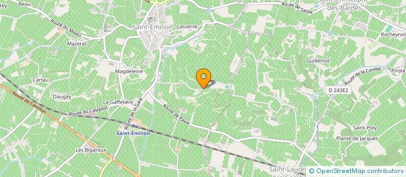 localisation de l'entreprise GFA CHATAU PAVIE MACQUIN  SAINT-EMILION