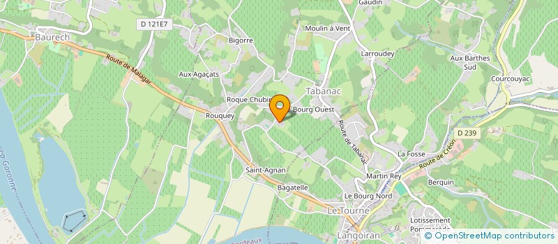 localisation de l'entreprise GFA CHATEAU BESSAN  TABANAC