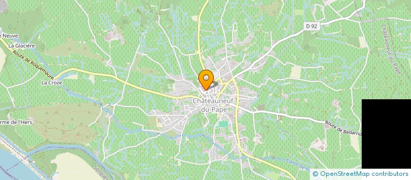 localisation de l'entreprise GFA CHATEAU CANTEGRIL  CHATEAUNEUF-DU-PAPE