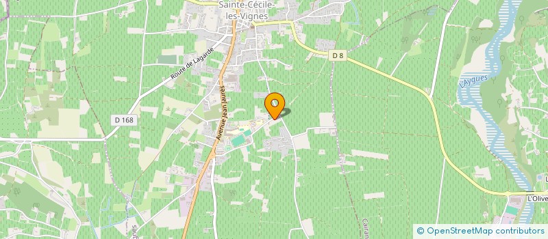 localisation de l'entreprise GFA CHATEAU CLEMATIS  SAINTE-CECILE-LES-VIGNES