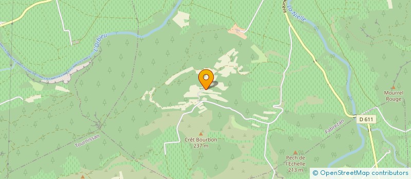 localisation de l'entreprise GFA CHATEAU DE LA BERNEDE  FABREZAN