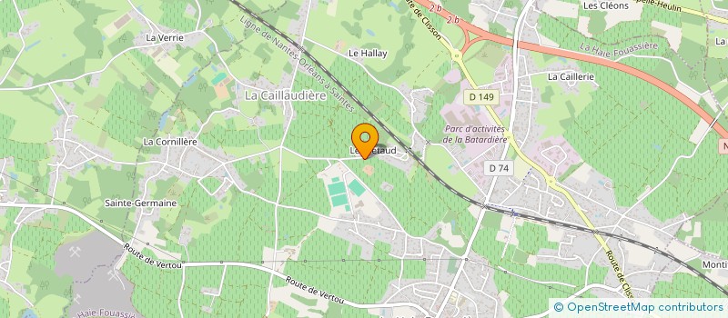 localisation de l'entreprise GFA CHATEAU DE LA BRETONNERIE  LA HAIE-FOUASSIERE