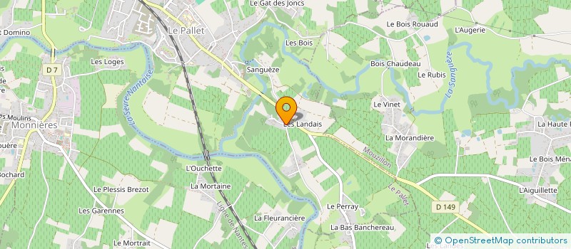 localisation de l'entreprise GFA CHATEAU DE LA SEBINIERE  PALLET (LE)