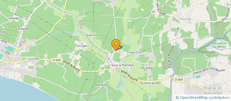 localisation de l'entreprise GFA CHATEAU DE THAU  GAURIAC