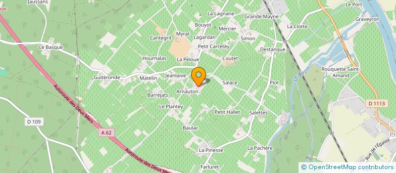 localisation de l'entreprise GFA CHATEAU DES GRAVAS  BARSAC