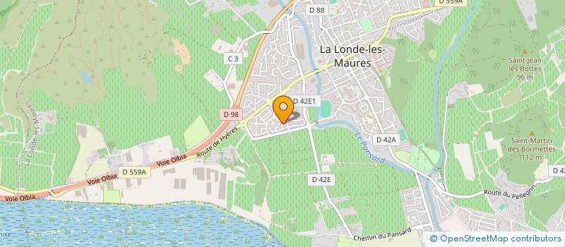 localisation de l'entreprise GFA CHATEAU DU GRAND TERME à LA LONDE LES MAURES