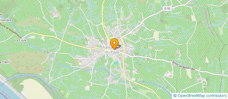 localisation de l'entreprise GFA CHATEAU FINE ROCHE CATHERINE MOUSSET  CHATEAUNEUF-DU-PAPE