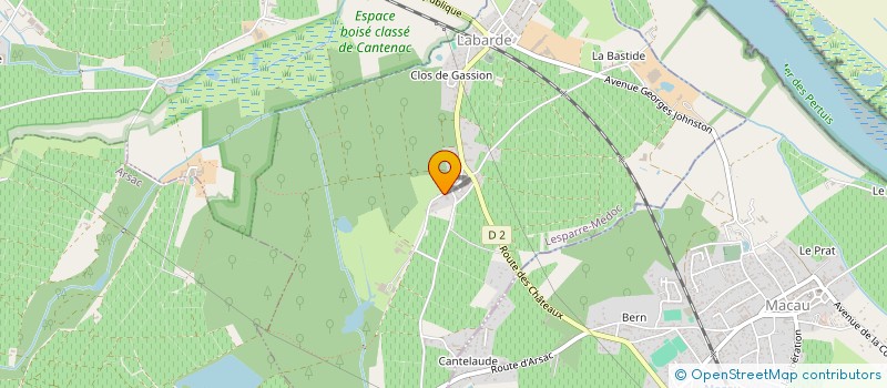 localisation de l'entreprise GFA CHATEAU GISCOURS  LABARDE