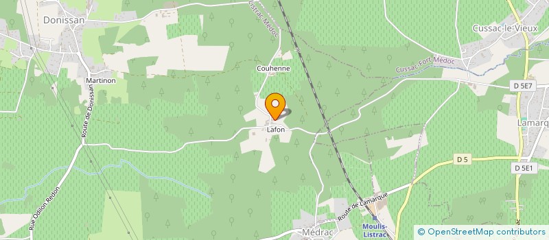 localisation de l'entreprise GFA CHATEAU GOBINAUD à LISTRAC-MEDOC