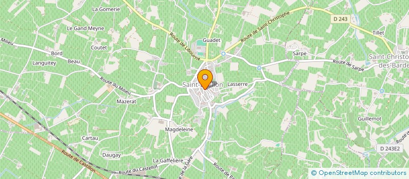 localisation de l'entreprise GFA CHATEAU GRACIA  SAINT-EMILION