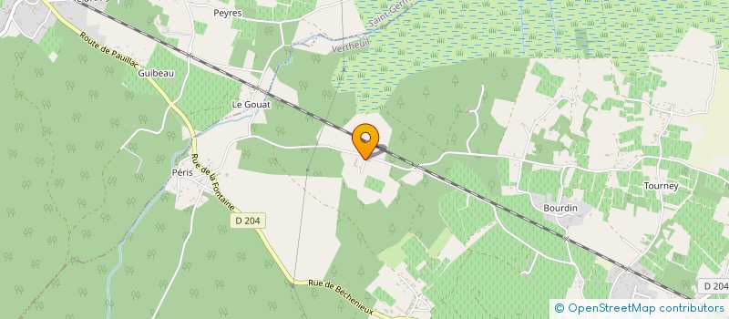 localisation de l'entreprise GFA CHATEAU HAUT PICOURNEAU  VERTHEUIL