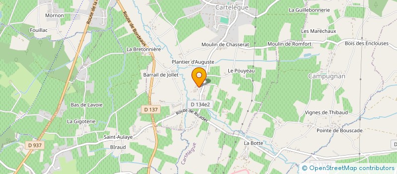 localisation de l'entreprise GFA CHATEAU HAUTE GAILLOTERIE à SAINT-PAUL