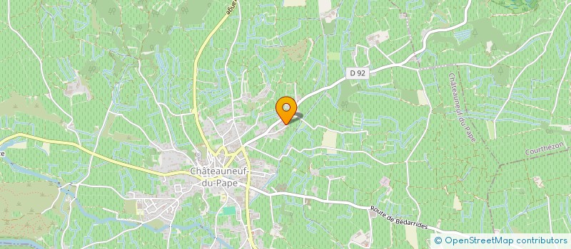 localisation de l'entreprise GFA CHATEAU LA COTE DOM CLAIREFONTAINE  CHATEAUNEUF-DU-PAPE
