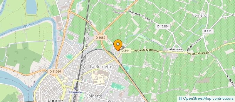 localisation de l'entreprise GFA CHATEAU LA POINTE  LIBOURNE