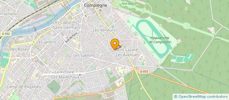 localisation de l'entreprise GFA CHATEAU LACROMPE  COMPIEGNE