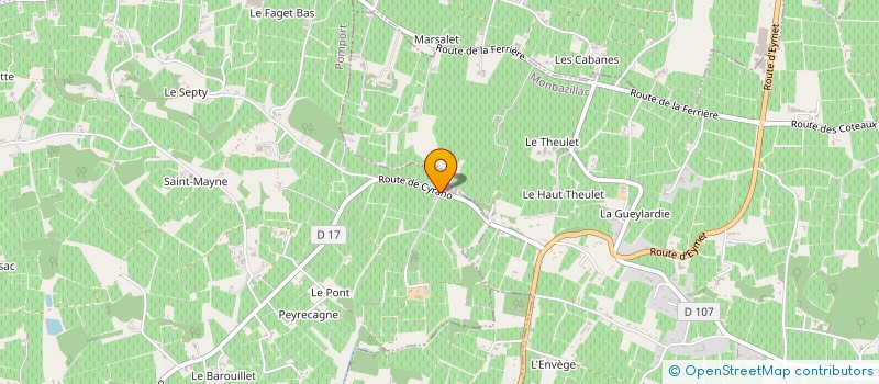 localisation de l'entreprise GFA CHATEAU LADESVIGNES à POMPORT