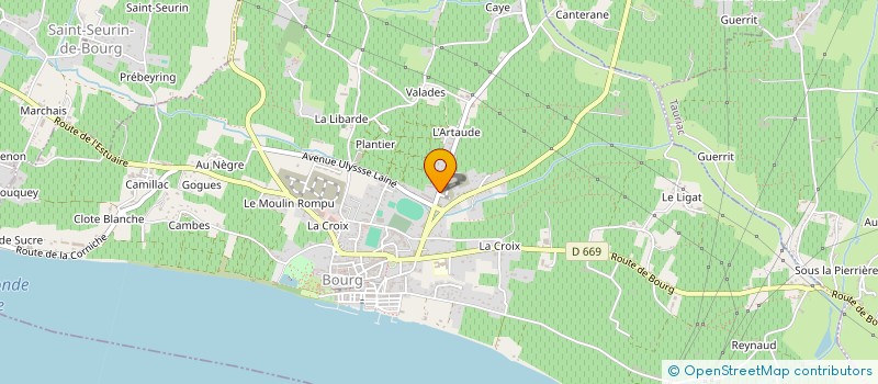 localisation de l'entreprise GFA CHATEAU LAMOTHE  LANSAC