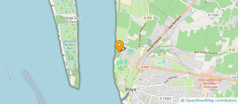 localisation de l'entreprise GFA CHATEAU LE CONE à BLAYE