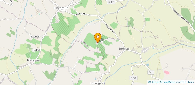 localisation de l'entreprise GFA CHATEAU LES VIGNALS  CESTAYROLS