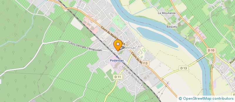 localisation de l'entreprise GFA CHATEAU MOULIN DE MARC  PODENSAC