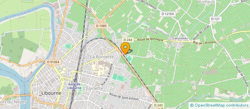 localisation de l'entreprise GFA CHATEAU PLINCE  LIBOURNE