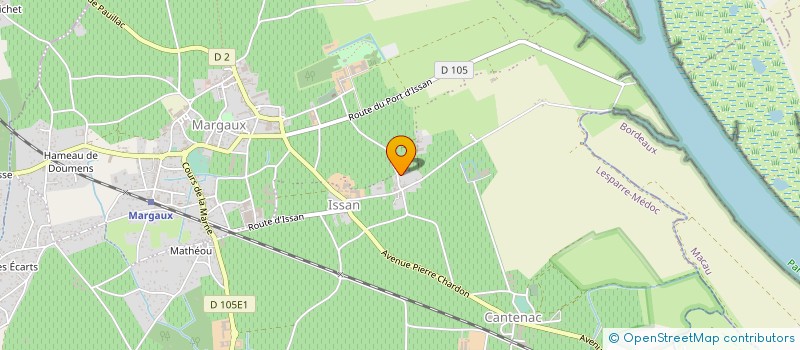 localisation de l'entreprise GFA CHATEAU PONTAC LYNCH à MARGAUX-CANTENAC