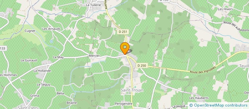 localisation de l'entreprise GFA CHATEAU PRIEURE LALANDE  SAINT-TROJAN