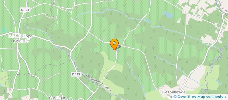 localisation de l'entreprise GFA CHATEAU REYNAUD  LES SALLES-DE-CASTILLON