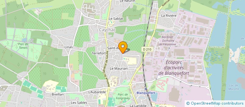 localisation de l'entreprise GFA CHATEAU SAINT AHON à BLANQUEFORT