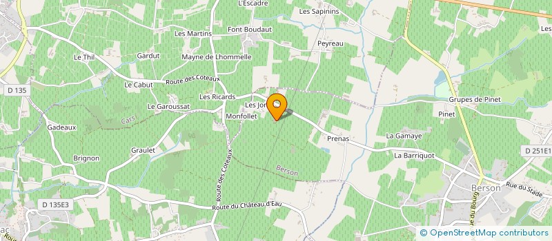 localisation de l'entreprise GFA CHATEAU SAINT GERMAIN  BERSON