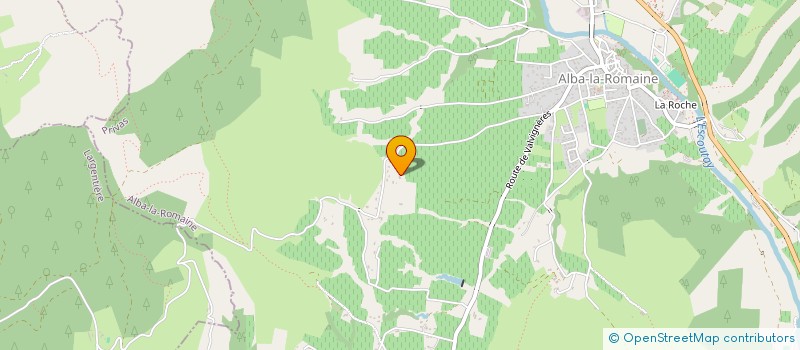 localisation de l'entreprise GFA CHAUD ABRI à ALBA-LA-ROMAINE