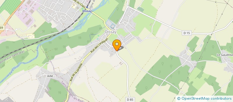 localisation de l'entreprise GFA CHAUVEAU PERE & FILS à DISSAY
