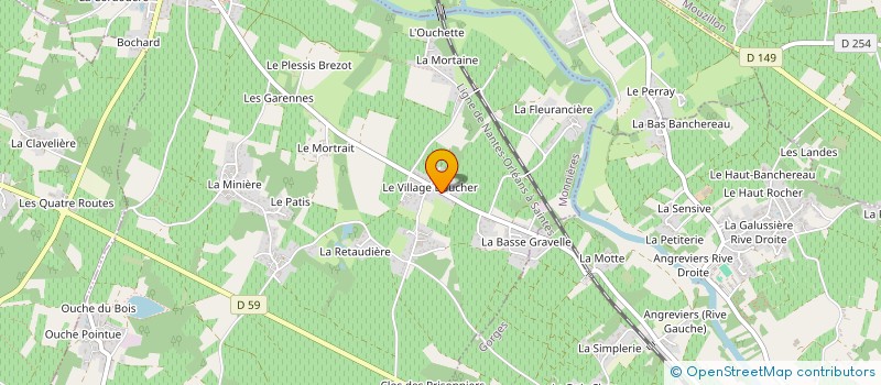 localisation de l'entreprise GFA CHEREAU GAUDET  MONNIERES