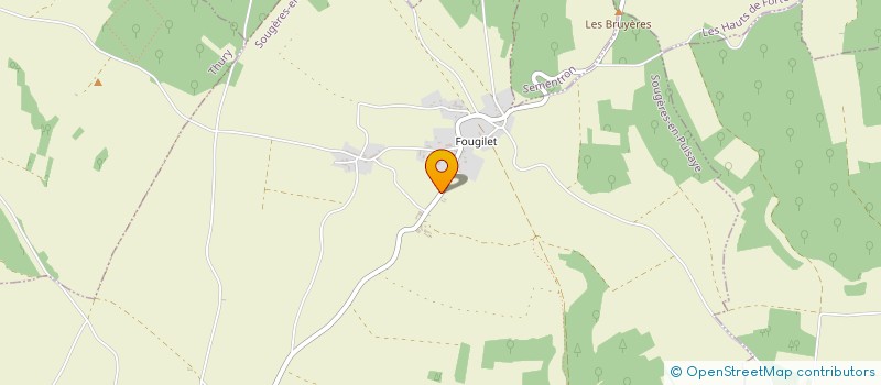 localisation de l'entreprise GFA CHOUX ET COUPECHOUX à SOUGERES-EN-PUISAYE