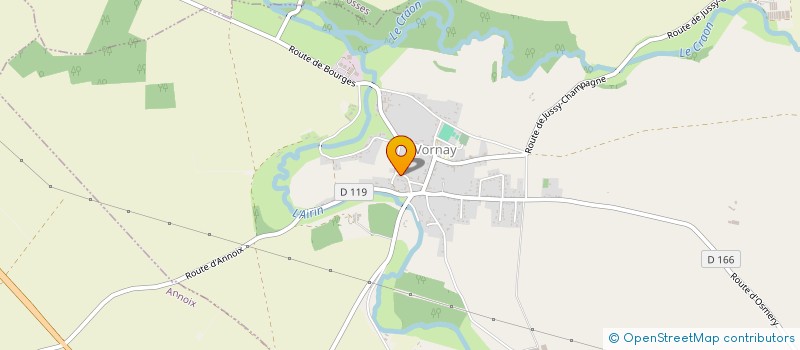 localisation de l'entreprise GFA CHRETIEN  VORNAY