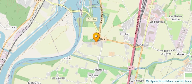 localisation de l'entreprise GFA CHRIS  ETOILE-SUR-RHONE