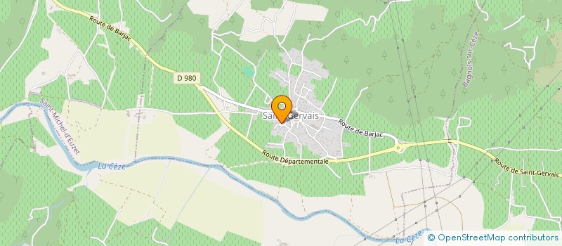 localisation de l'entreprise GFA CLAIR DE LUNE  SAINT-GERVAIS