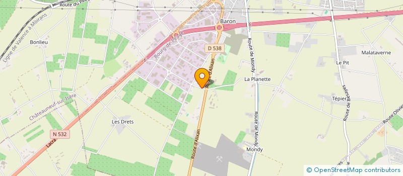 localisation de l'entreprise GFA CLAPON  BOURG-DE-PEAGE