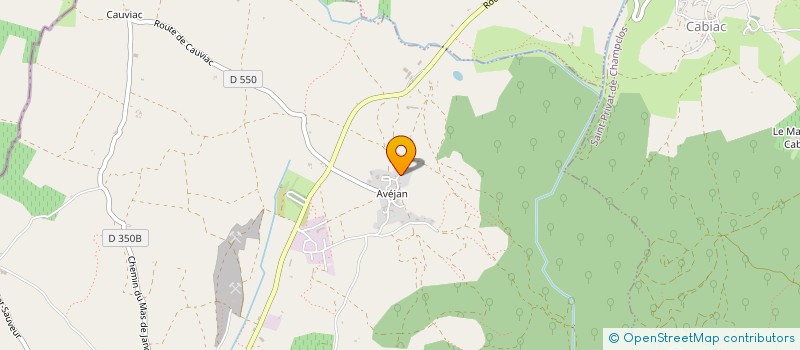 localisation de l'entreprise GFA CLAUD DU SERRE  SAINT-JEAN-DE-MARUEJOLS-ET-AVEJAN